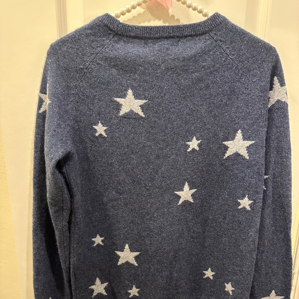 Philosophy Navy Star Sweater Size Small - Picture 3 of 6